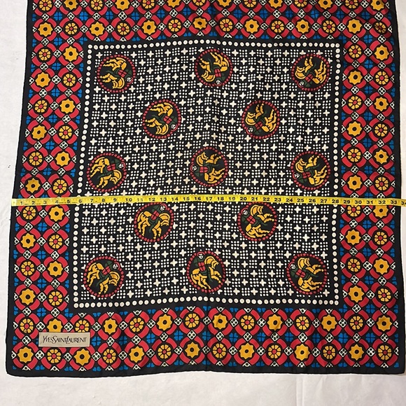 Multicolored Print Hand Rolled Scarf - Picture 9 of 10